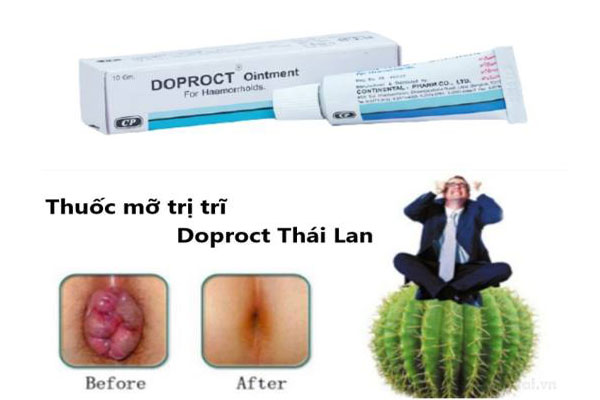 Kết quả trước và sau khi sử dụng Doproct Ointment