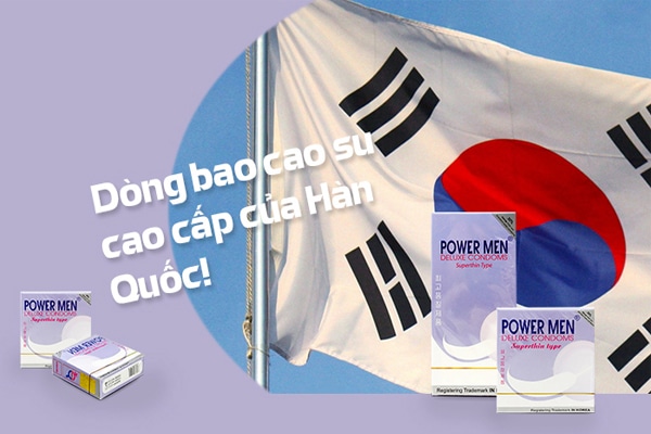 Power Men là dòng bao cao su đến từ Hàn Quốc Power Men là dòng bao cao su đến từ Hàn Quốc