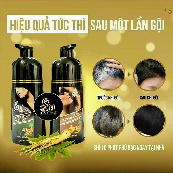 Phủ bạc nhanh chóng chỉ sau 15 phút, lấy lại mái tóc đen tươi trẻ